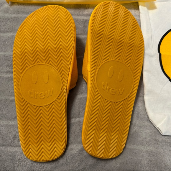 Drew House Men’s Slippers Yellow Size S/M - Picture 3 of 8